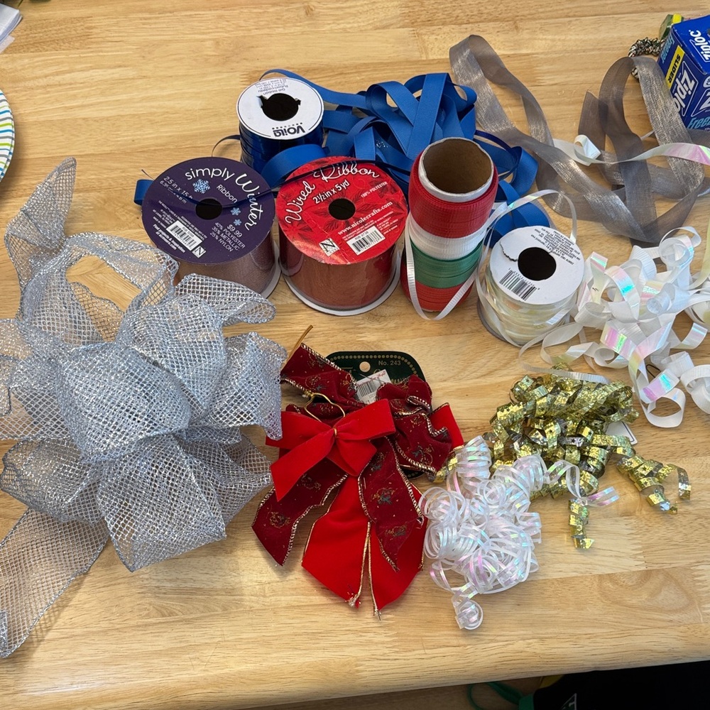 Assorted Ribbon Collection, new and used collection of craft supplies